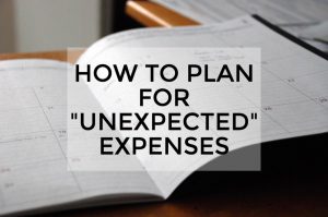 Unexpected expenses banner