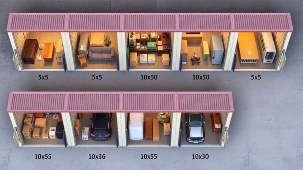 storage unit size guide