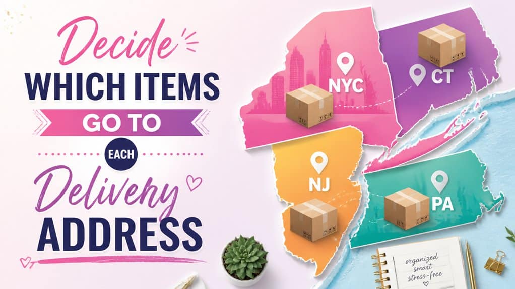 organize deliveries by address